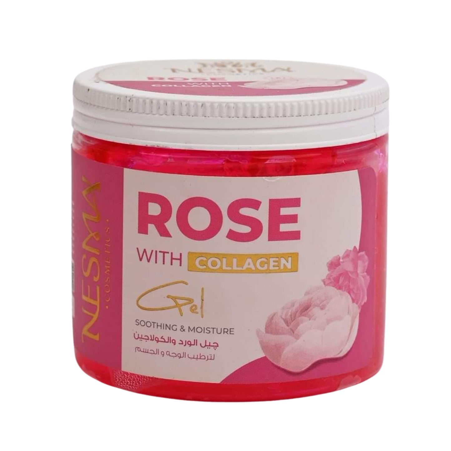 Collagen Gel with Rose Extract for Face and Body Hydration